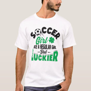 Camiseta Garota De Futebol Como Uma Garota Comum, Mas Uma P