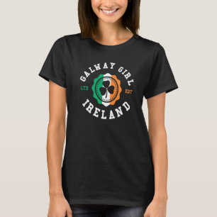 Camiseta Garota de Galway Irlanda Trevo Orgulho Irlandês