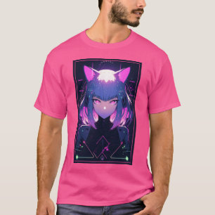 Camiseta Garota de Gato de Anime