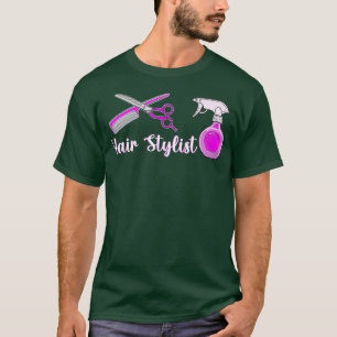 Camiseta Garota de Hairdresser de Estilhador de Cabelo Boni
