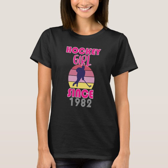 Camiseta Garota de hóquei desde 1982 (Frente)