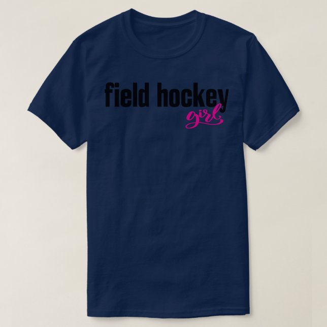 Camiseta Garota de Hóquei em Campo (Frente do Design)