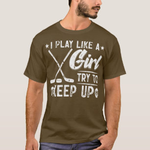 Camiseta Garota de Hóquei em Gelo