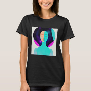 Camiseta Garota de Ioga Feminino Saudação ao Sol Meditação