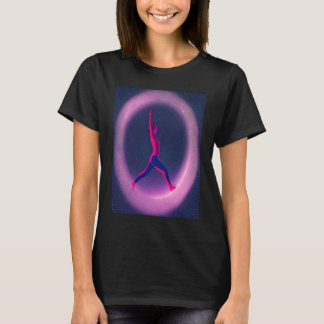 Camiseta Garota de Ioga Feminino Saudação ao Sol Meditação