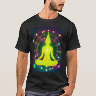 Camiseta Garota de Ioga Feminino Saudação ao Sol Meditação