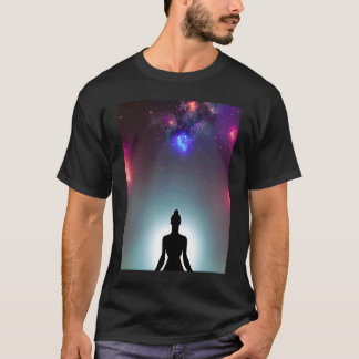 Camiseta Garota de Ioga Mulher Saudação ao Sol Meditação Ch