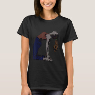 Camiseta Garota de Ioga na Posição do Camelo