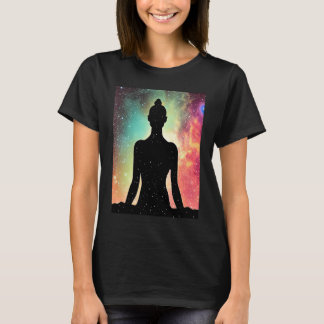 Camiseta Garota de Ioga Salutação Solar Feminina Meditação 