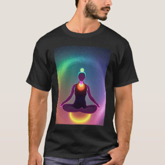 Camiseta Garota de Ioga Salutação Solar Feminina Meditação
