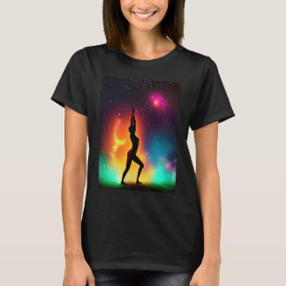 Camiseta Garota de Ioga Salutação Solar Feminina Meditação 