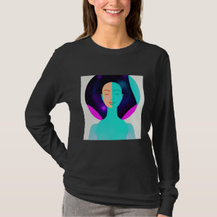 Camiseta Garota de Ioga Salutação Solar Feminina Meditação