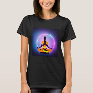Camiseta Garota de Ioga Salutação Solar Feminina Meditação 