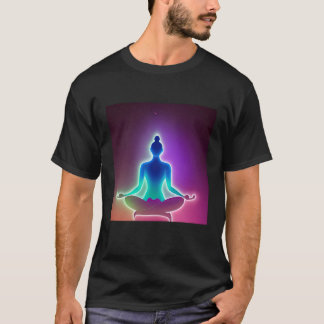 Camiseta Garota de Ioga Salutação Solar Feminina Meditação