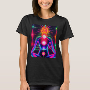 Camiseta Garota de Ioga Salutação Solar Feminina Meditação
