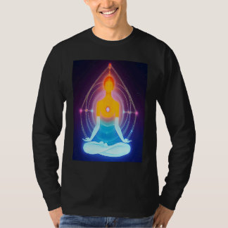 Camiseta Garota de Ioga Salutação Solar Feminina Meditação