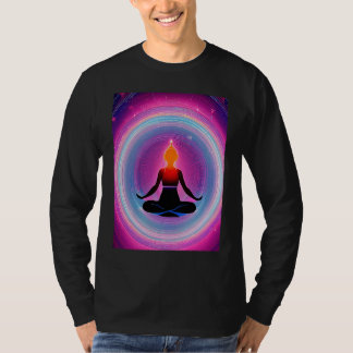 Camiseta Garota de Ioga Salutação Solar Feminina Meditação