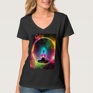 Camiseta Garota de Ioga Salutação Solar Feminina Meditação