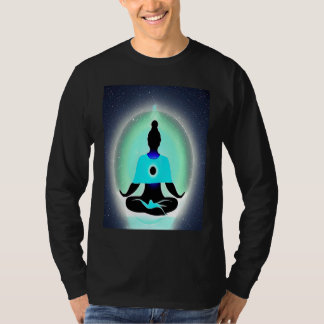 Camiseta Garota de Ioga Saudação Solar Feminina Meditação C