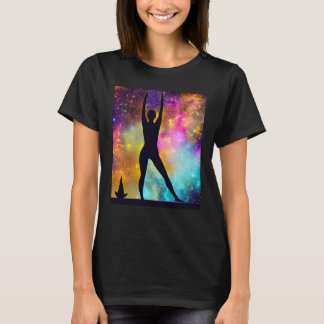 Camiseta Garota de Ioga Saudação Solar Feminina Meditação C