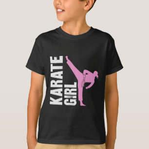 Camiseta Garota de Karatê Artes Marciais Garotas Autodefesa