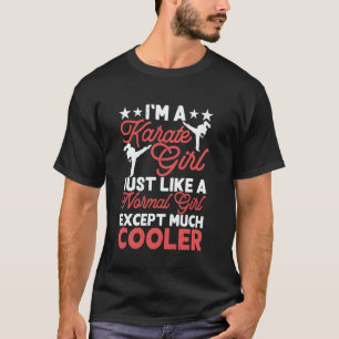 Camiseta Garota de Karatê Clássica, Igual a uma Garota Norm
