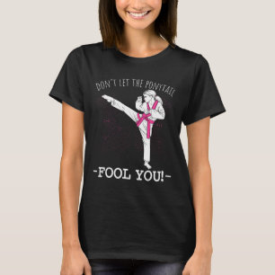 Camiseta Garota de Karatê Tailandesa de Taekwondo Não Deixe