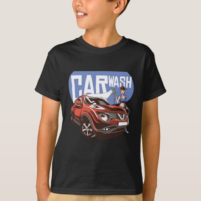Camiseta Garota de Lavagem de Carro (Frente)
