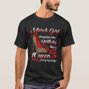 Camiseta Garota de Marcha Indo Ao Aniversário Como Uma Rain