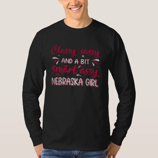 Camiseta Garota de Nebraska Classuda Sassi e Um Pouco Intel (Frente)