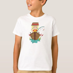 Camiseta Garota de pesca, Arco de pesca, Pescador, Cabelo l