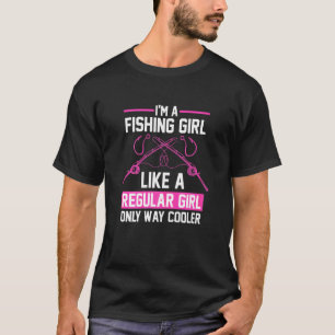 Camiseta Garota De Pesca Como Uma Rapariga De Peixe