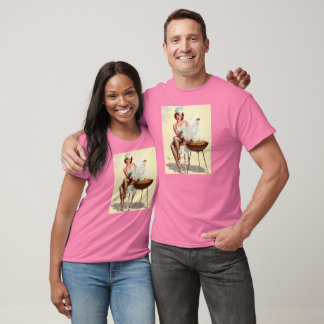 Camiseta Garota de Pin-Up do Barbecue
