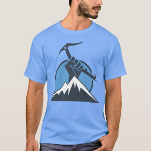 Camiseta Garota de poder de escalada no gelo