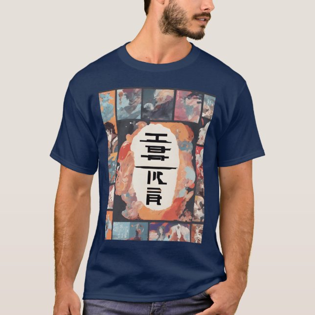 Camiseta Garota de quadrinhos de anime (Frente)