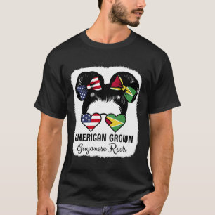 Camiseta Garota de Raízes Guianenses Crescida Americana Ban