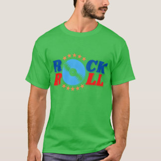 Camiseta garota de ROCK N ROLL DISCO