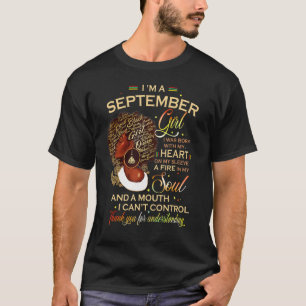 Camiseta Garota De Setembro Melanin Afro Queen Para Bla