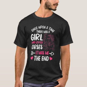 Camiseta Garota de Show de Cavalos Cavaleira Equestre Compe