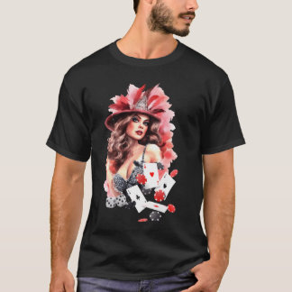 Camiseta Garota de Show de Las Vegas Nevada Burlesco Aquare