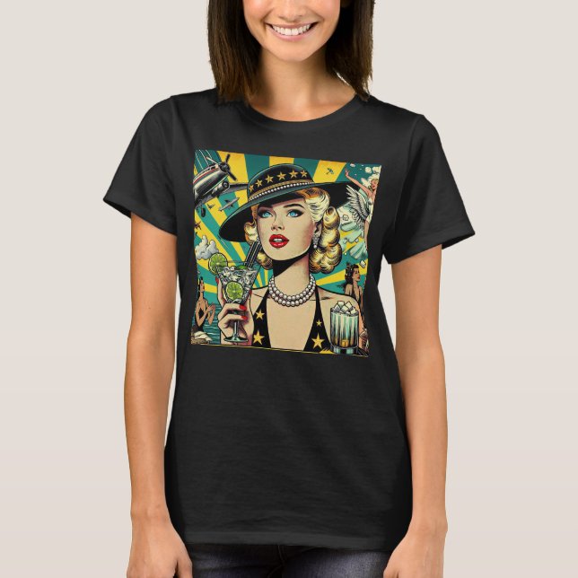 Camiseta Garota de Show Retrô (Frente)