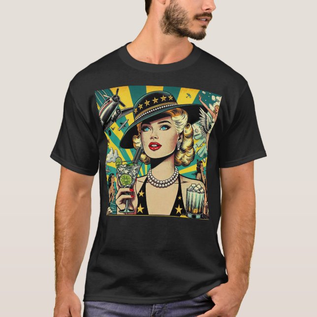 Camiseta Garota de Show Retrô (Frente)