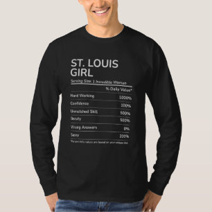 Camiseta Garota de St. Louis Engraçada Cidade Natal Missour