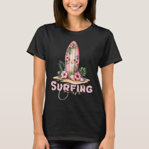 Camiseta Garota de Surfe, Praia de Verão