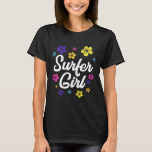 Camiseta Garota de Surfe Surfe Retro Presente de Surfe Femi