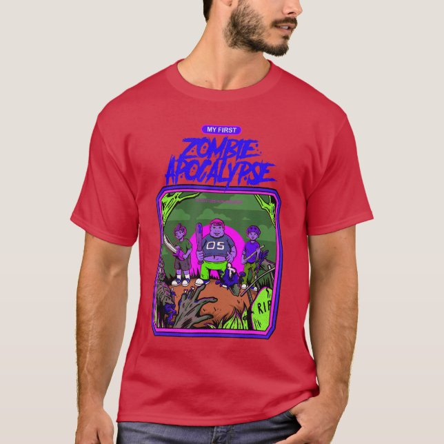 Camiseta Garota de terror de Halloween zombie (Frente)