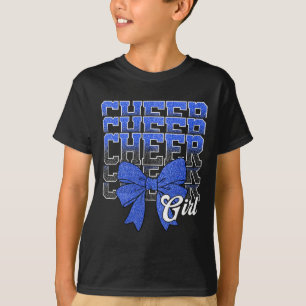 Camiseta Garota de Torcida Coquete Laço Cheerleading Líder