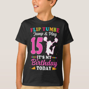 Camiseta Garota de Torcida no Aniversário de 15 Anos Cheerl