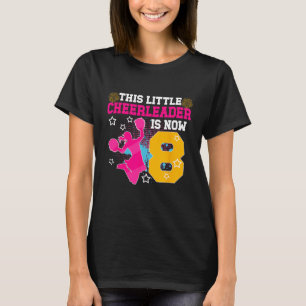 Camiseta Garota de Torcida no Aniversário de 8 Anos Menina