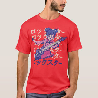 Camiseta Garota De Violão Jogando Anime560